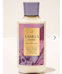 Vanilla ease by bath &body works. Daily nourishing body lotion with Shea butter +coconut oil 48 hours moisture 8 fl oz/236 ml