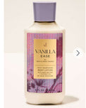 Vanilla ease by bath &body works. Daily nourishing body lotion with Shea butter +coconut oil 48 hours moisture 8 fl oz/236 ml